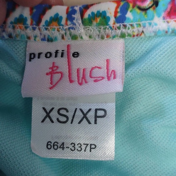 Profile Blush by Gottex Peacock Side Circle Tie Swim Bikini Bottom XS 6 - Picture 10 of 11